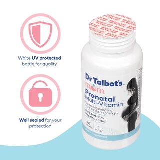 Foto 4 | Suplemento Multivitamínico Prenatal Dr. Talbot's Mom 60 Comprimidos - Venta Internacional