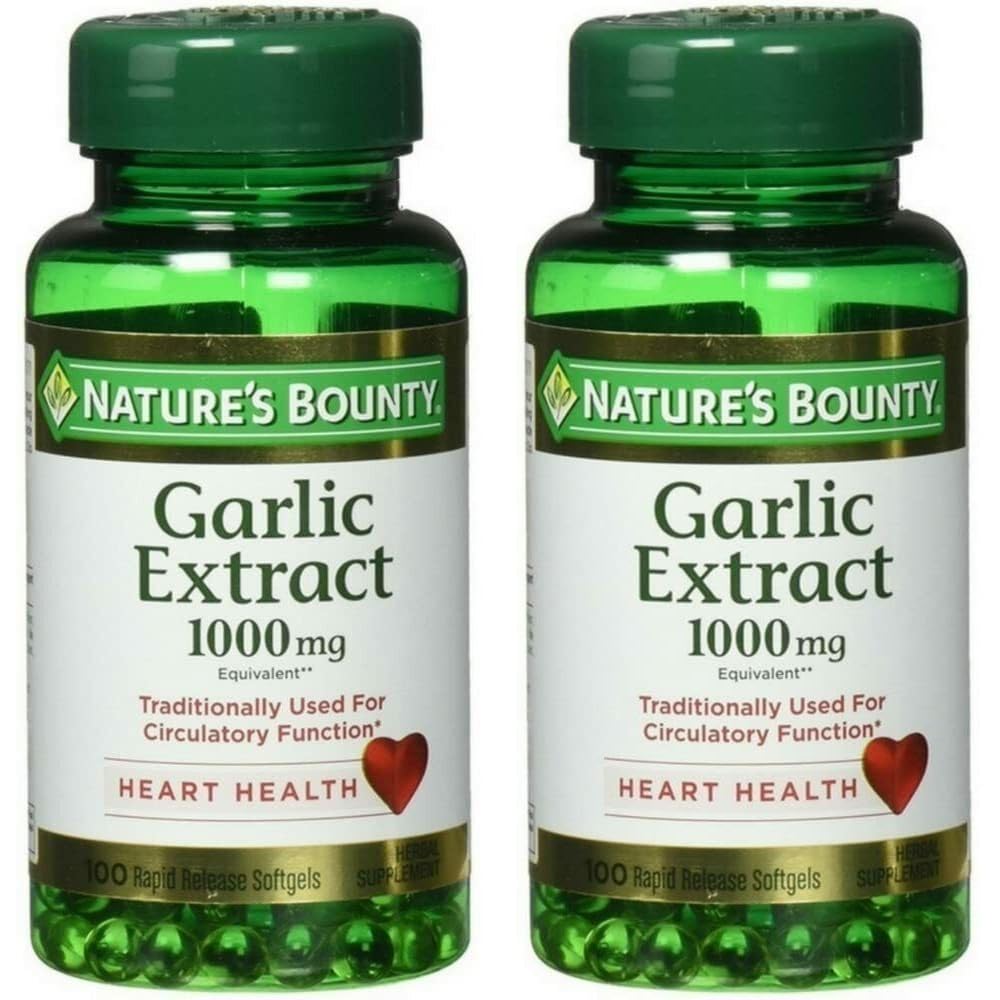 Foto 2 pulgar | Suplemento de Cápsulas Blandas de Extracto de Ajo Nature's Bounty de 1000 Mg - Venta Internacional