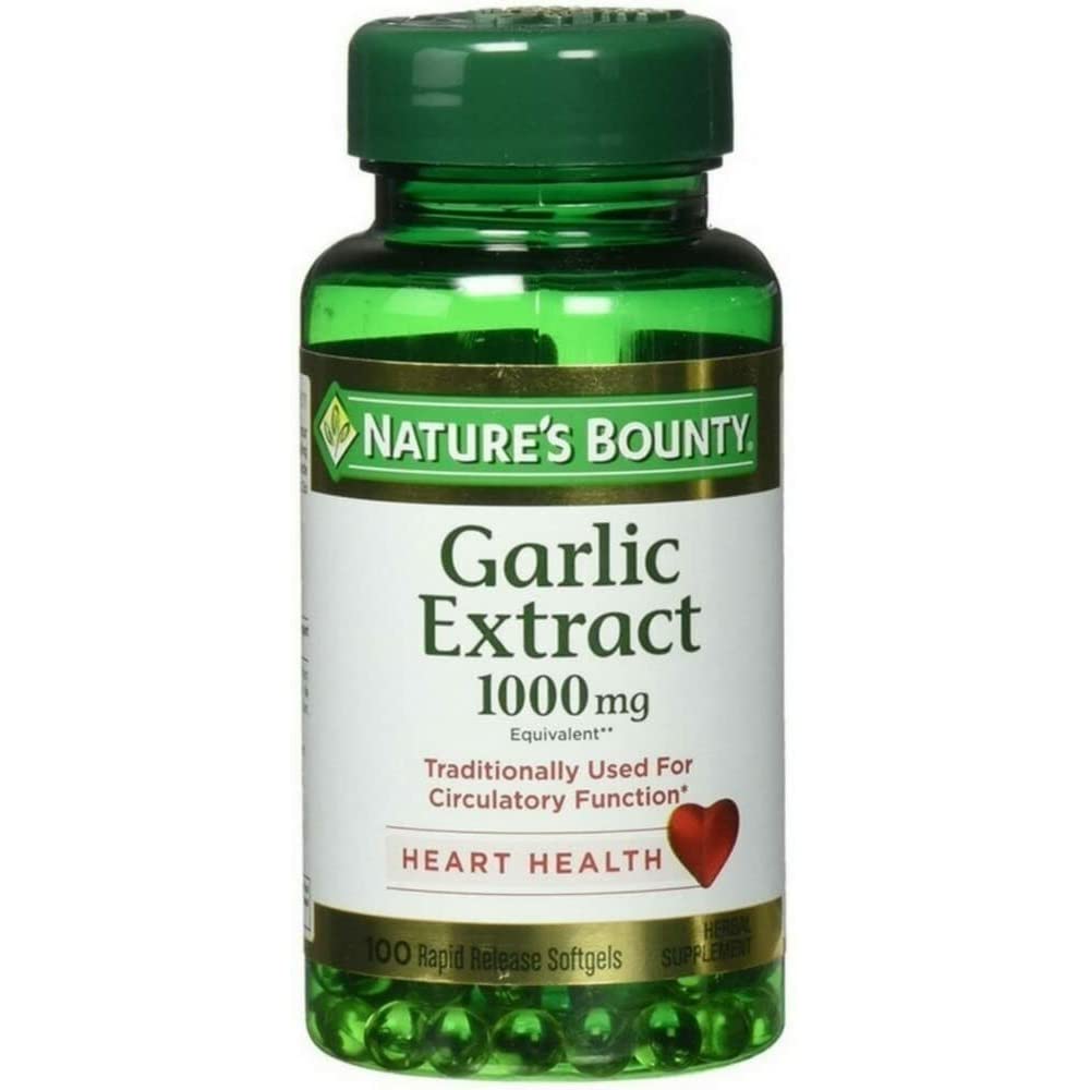 Foto 3 pulgar | Suplemento de Cápsulas Blandas de Extracto de Ajo Nature's Bounty de 1000 Mg - Venta Internacional