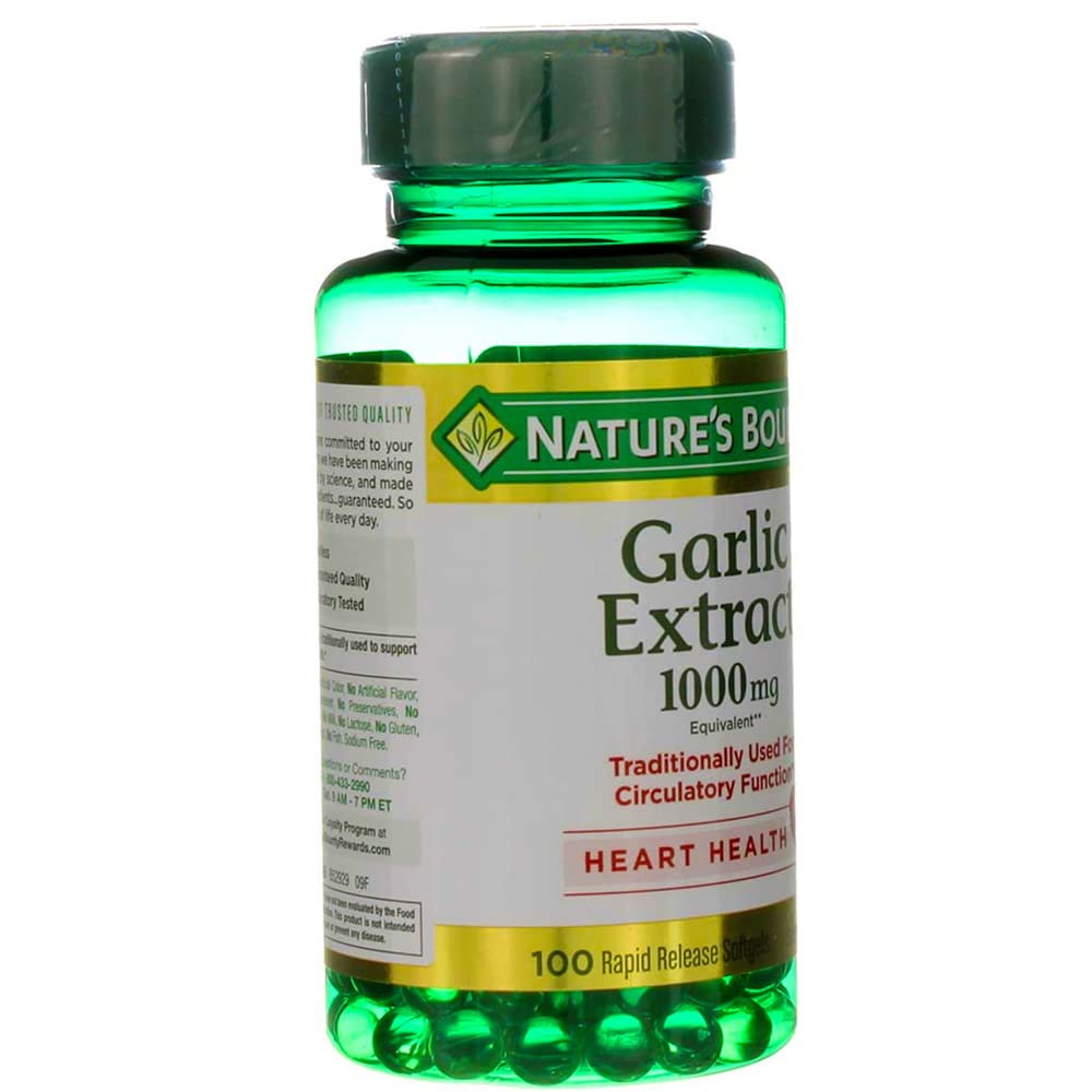 Foto 5 pulgar | Suplemento de Cápsulas Blandas de Extracto de Ajo Nature's Bounty de 1000 Mg - Venta Internacional