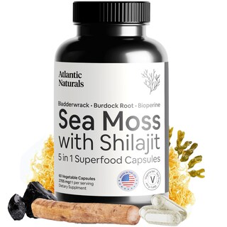 Foto 1 | Suplemento de Musgo Marino de Atlantic Naturals con Shilajit 5 en 1 60 Unidades - Venta Internacional
