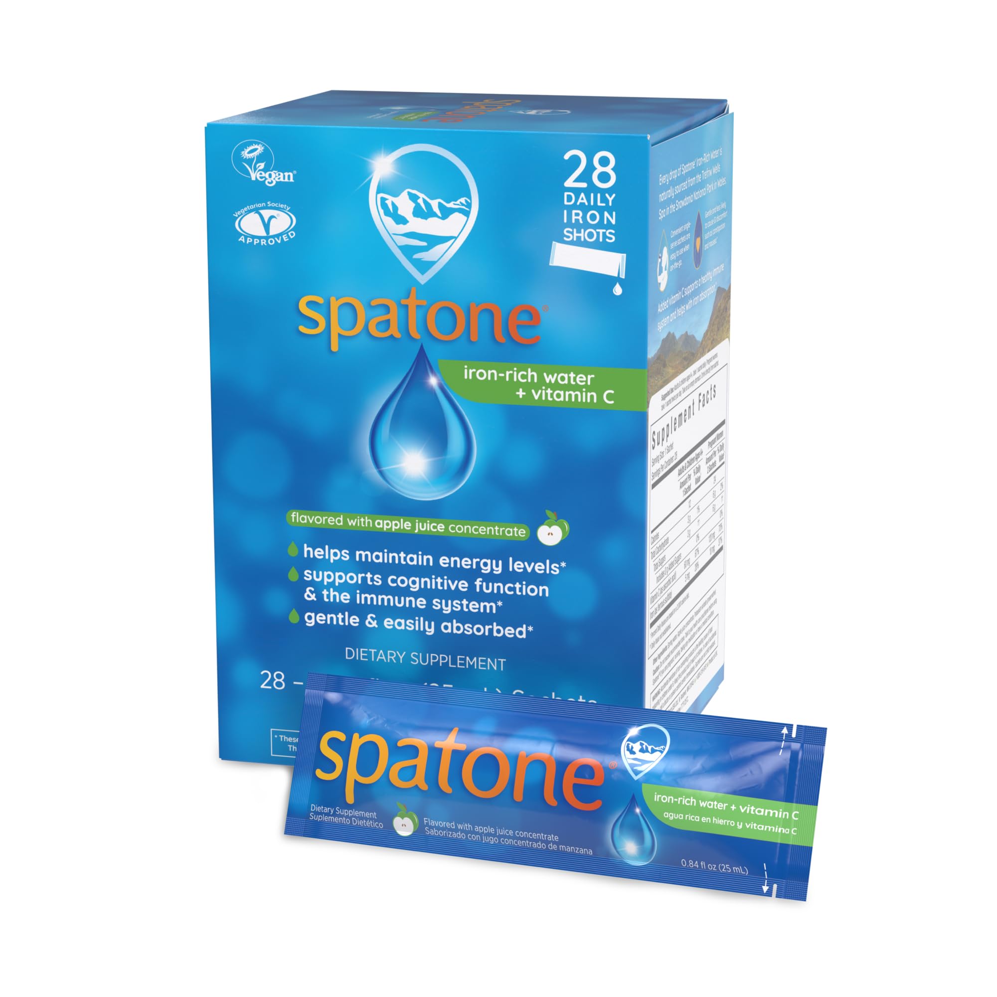 Suplemento de Hierro Líquido Spatone Sabor a Manzana Natural 20 Ml - Venta Internacional