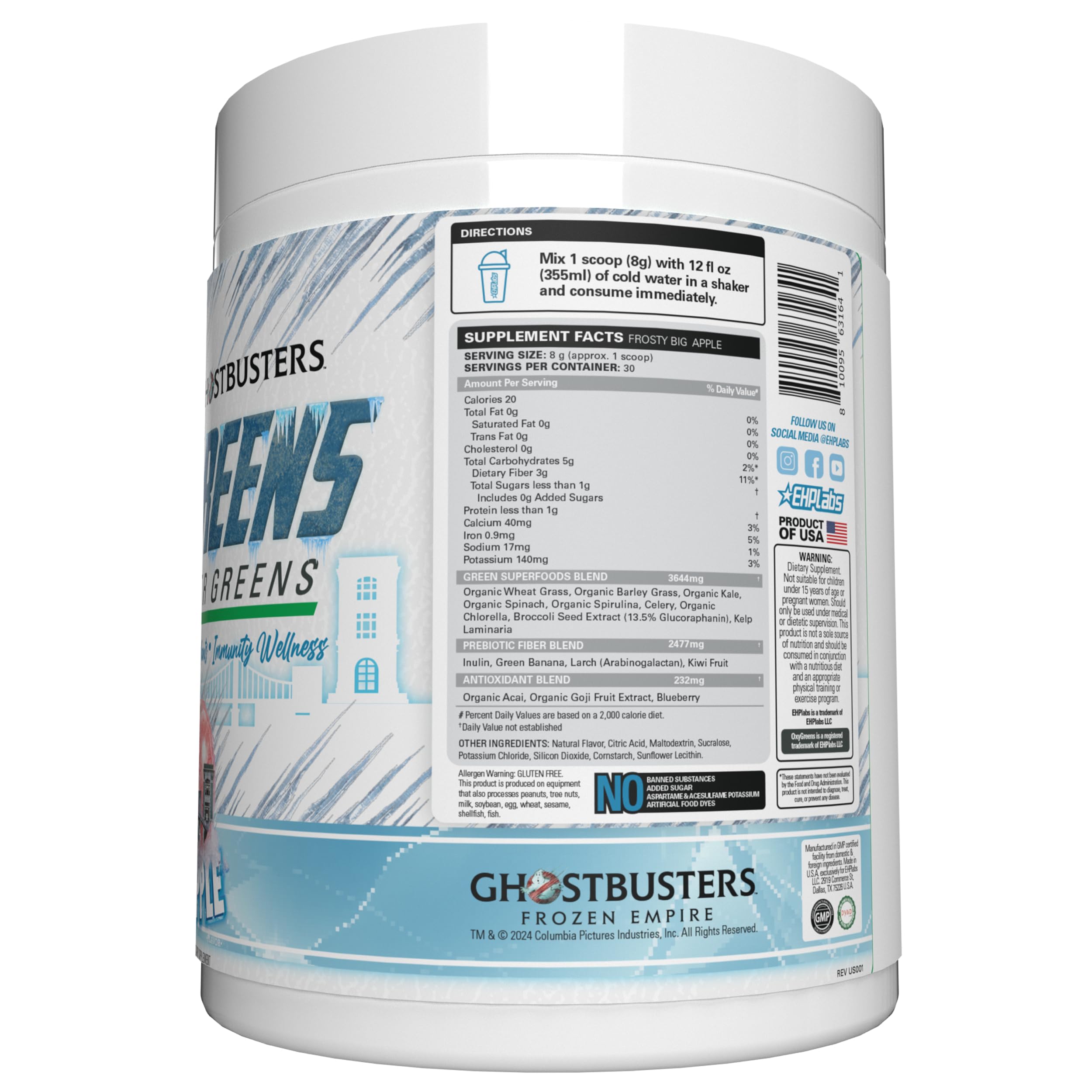 Foto 7 | Suplemento Eplabs Oxygreens 240 g-Venta Internacional