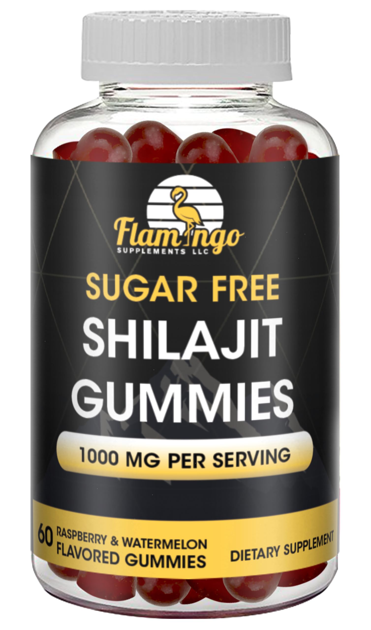 Foto 2 pulgar | Suplementos Shilajit Gummies Flamingo Sin Azúcar 60 Gomitas - Venta Internacional