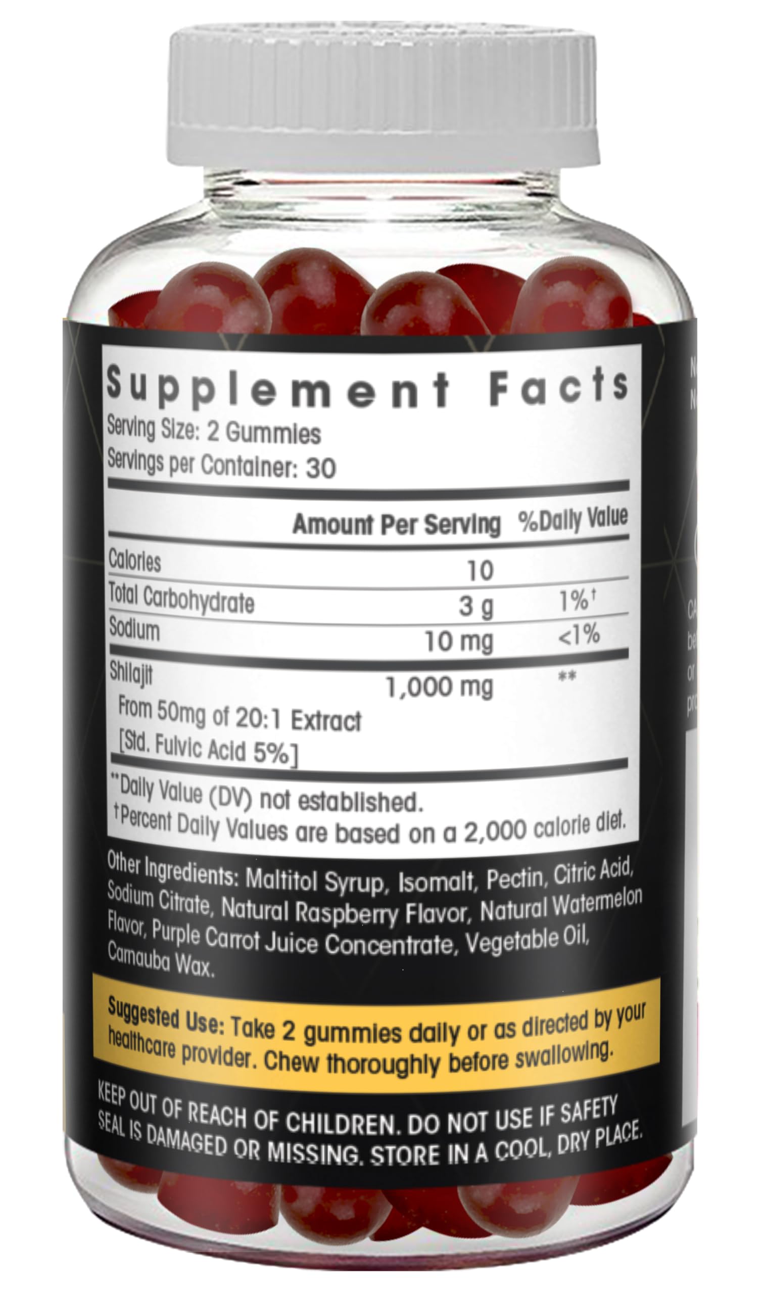 Foto 8 pulgar | Suplementos Shilajit Gummies Flamingo Sin Azúcar 60 Gomitas - Venta Internacional