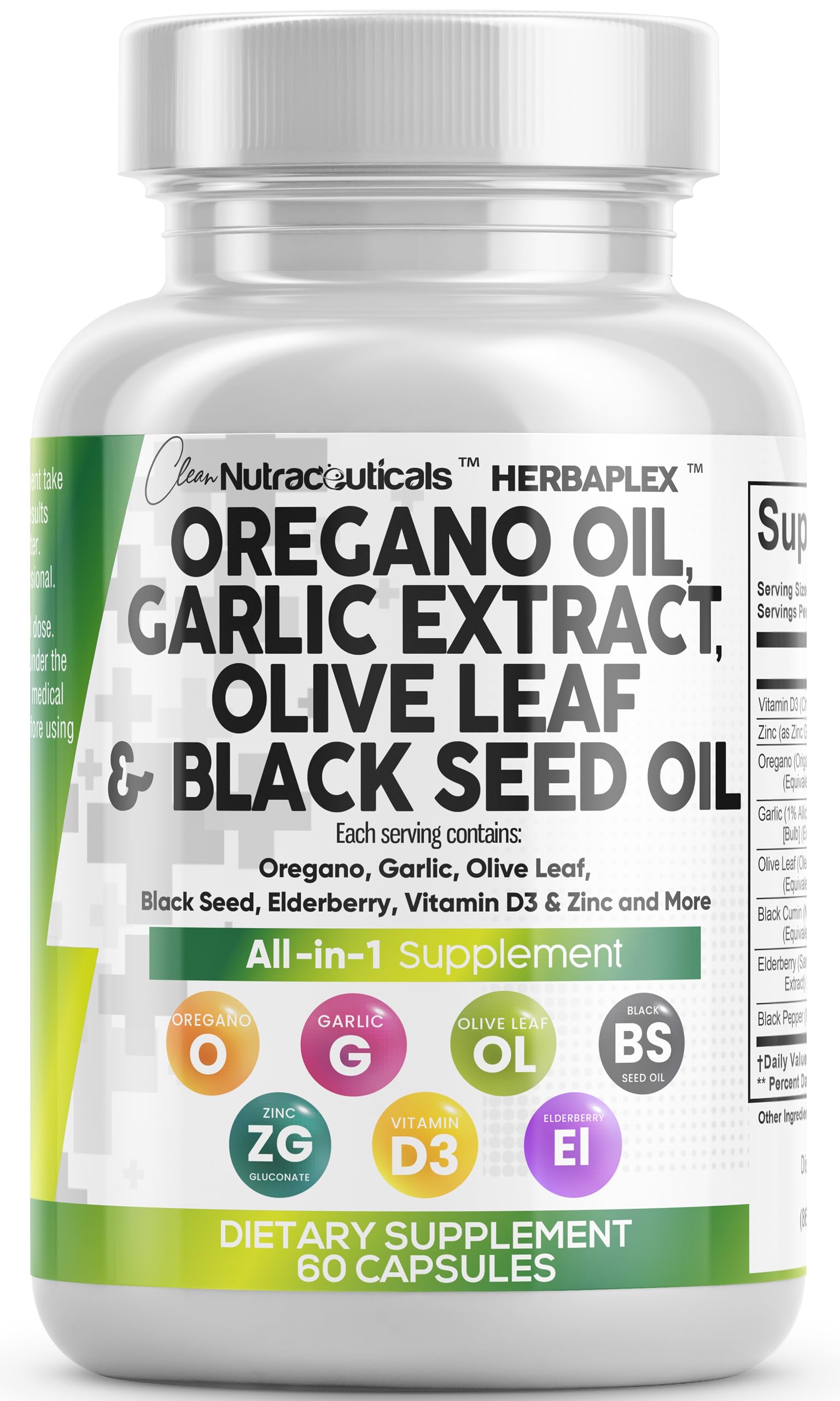 Foto 2 pulgar | Suplemento Clean Nutraceuticals Herbaplex Immune Support 60 Cápsulas - Venta Internacional