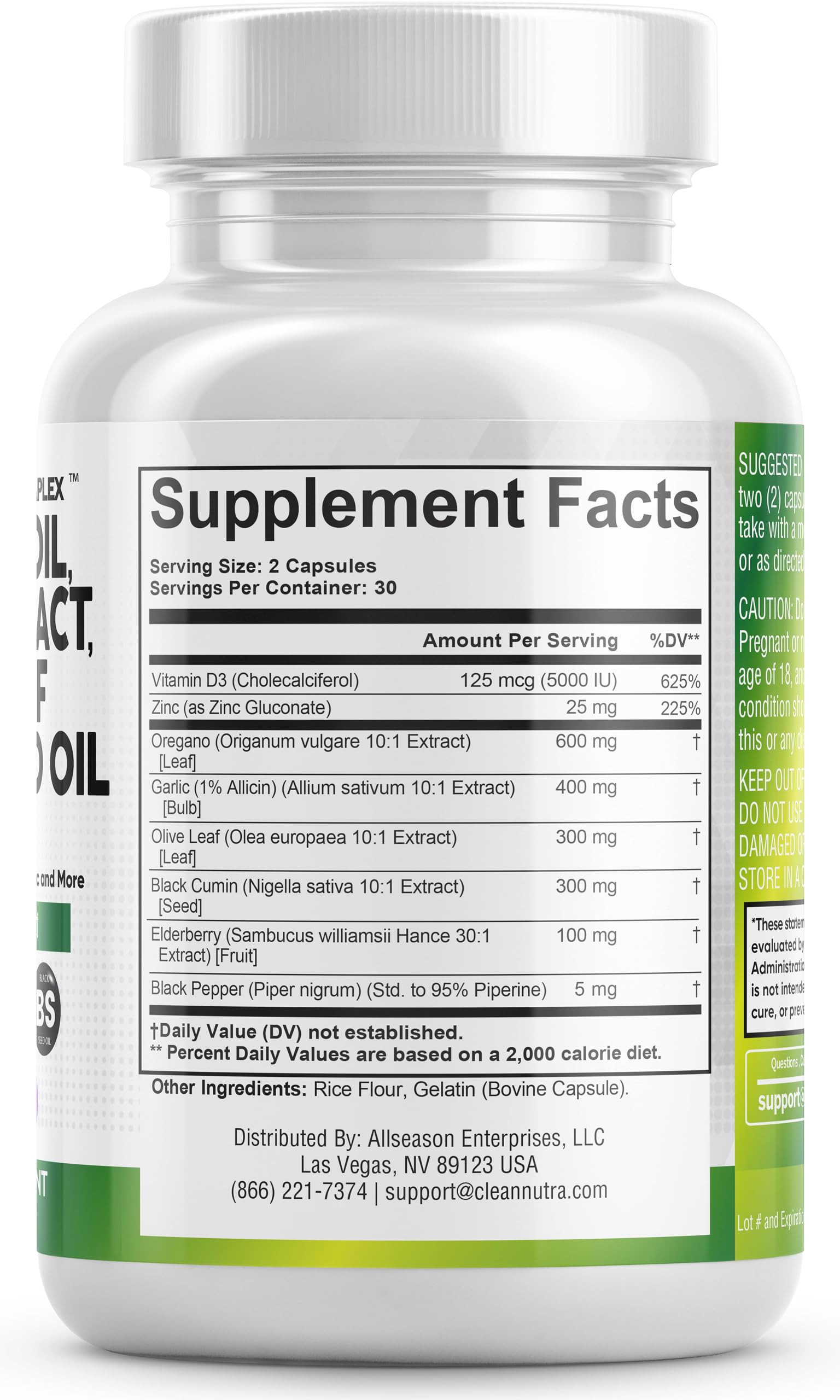 Foto 5 pulgar | Suplemento Clean Nutraceuticals Herbaplex Immune Support 60 Cápsulas - Venta Internacional