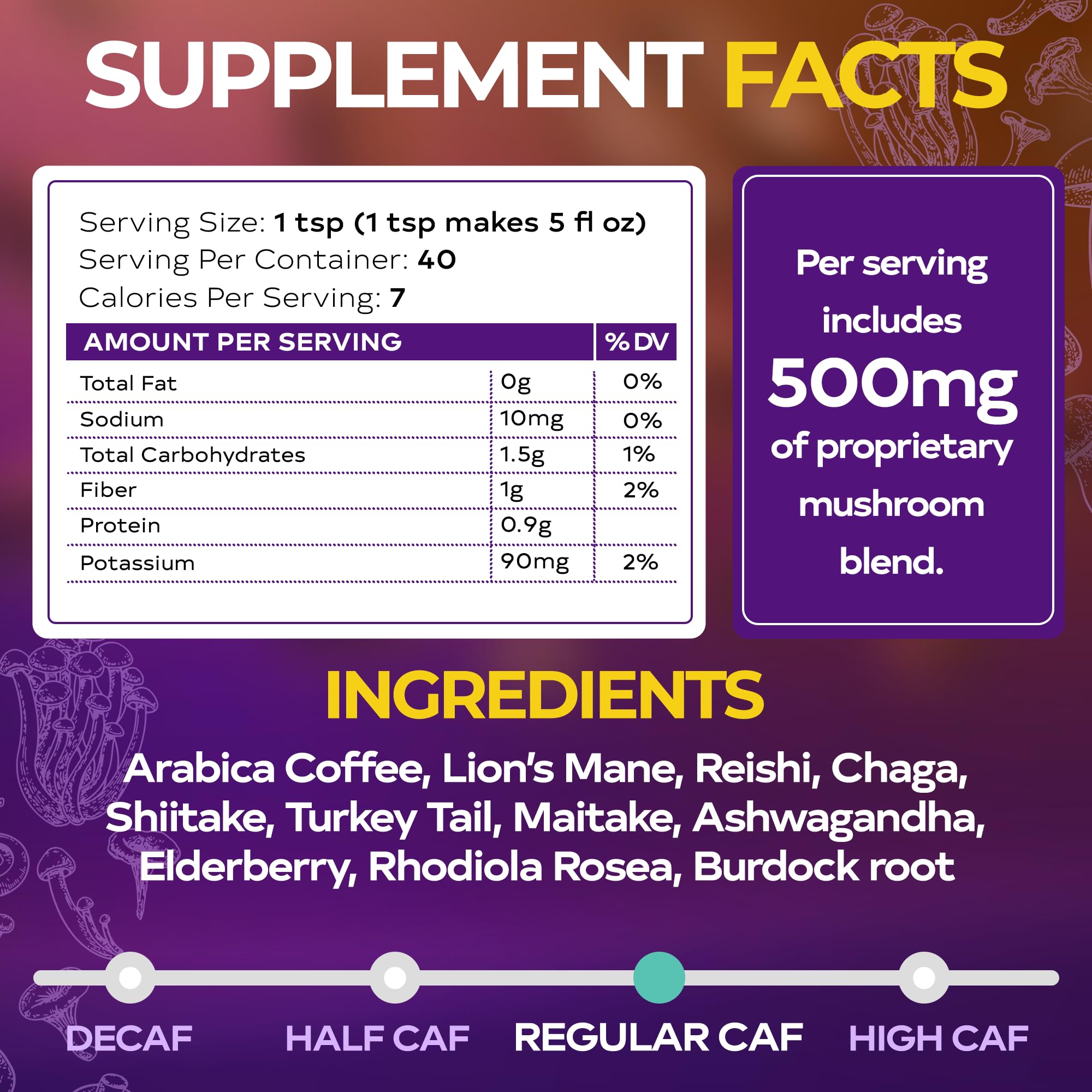 Foto 4 pulgar | Café con Hongos Wixar Superfood Instant Powder 150 Ml - Venta Internacional