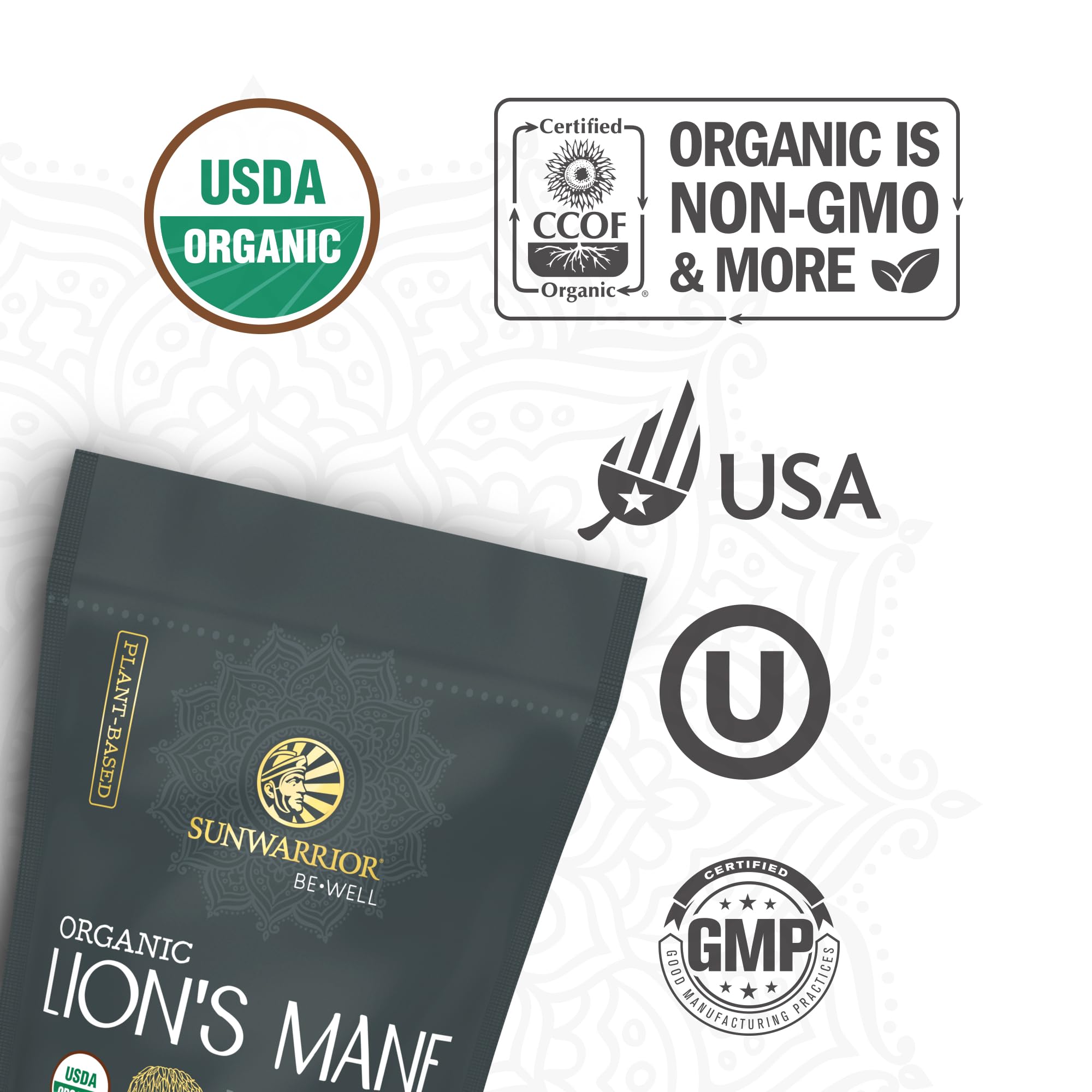 Foto 4 pulgar | Suplemento de Hongos Sunwarrior Lions Mane en Polvo 150 g - Venta Internacional