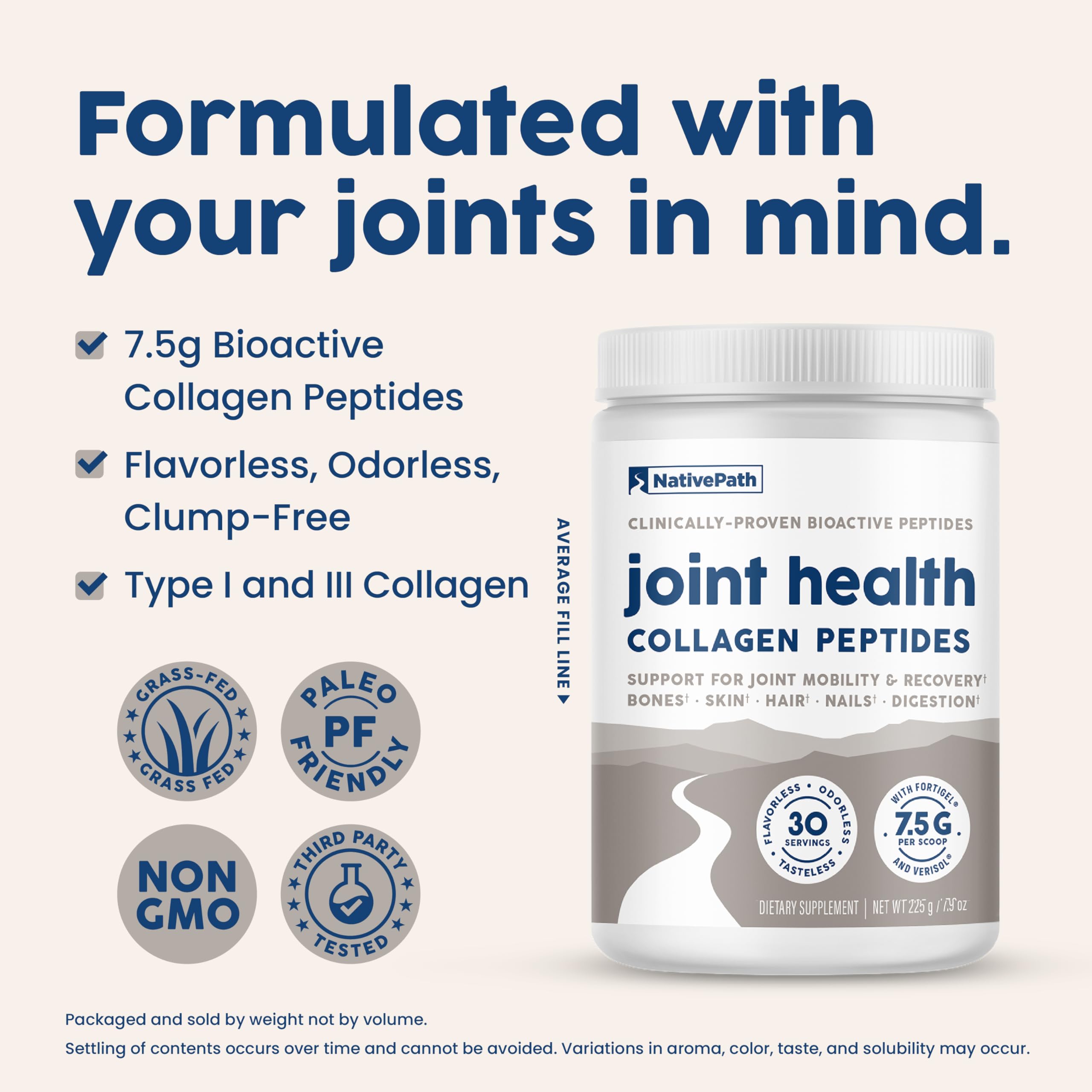 Foto 5 pulgar | Suplemento de Péptidos de Colágeno Nativepath Joint Health 225 ml - Venta Internacional