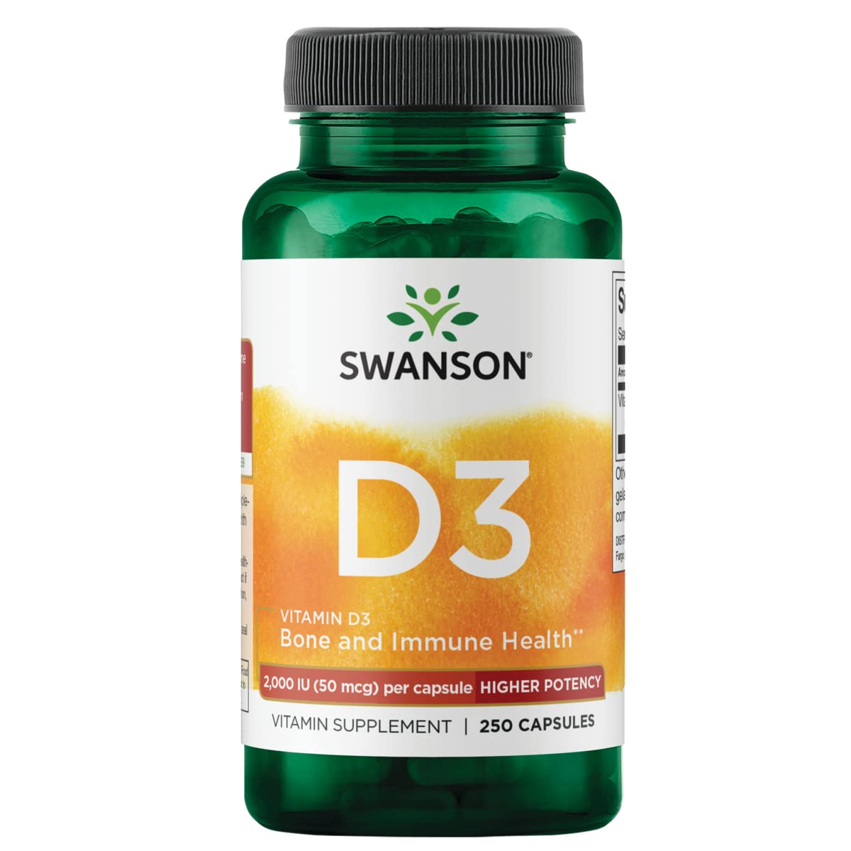 Foto 2 pulgar | Suplemento Swanson de Vitamina D 3 de 2000 Ui 250 Cápsulas - Venta Internacional