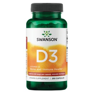 Foto 1 | Suplemento Swanson de Vitamina D 3 de 2000 Ui 250 Cápsulas - Venta Internacional