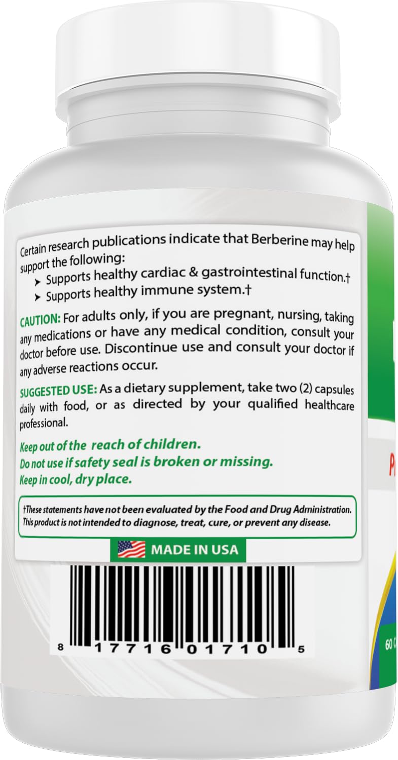 Foto 8 pulgar | Suplemento Best Naturals Berberine Plus 1000 Mg 60 Cápsulas - Venta Internacional