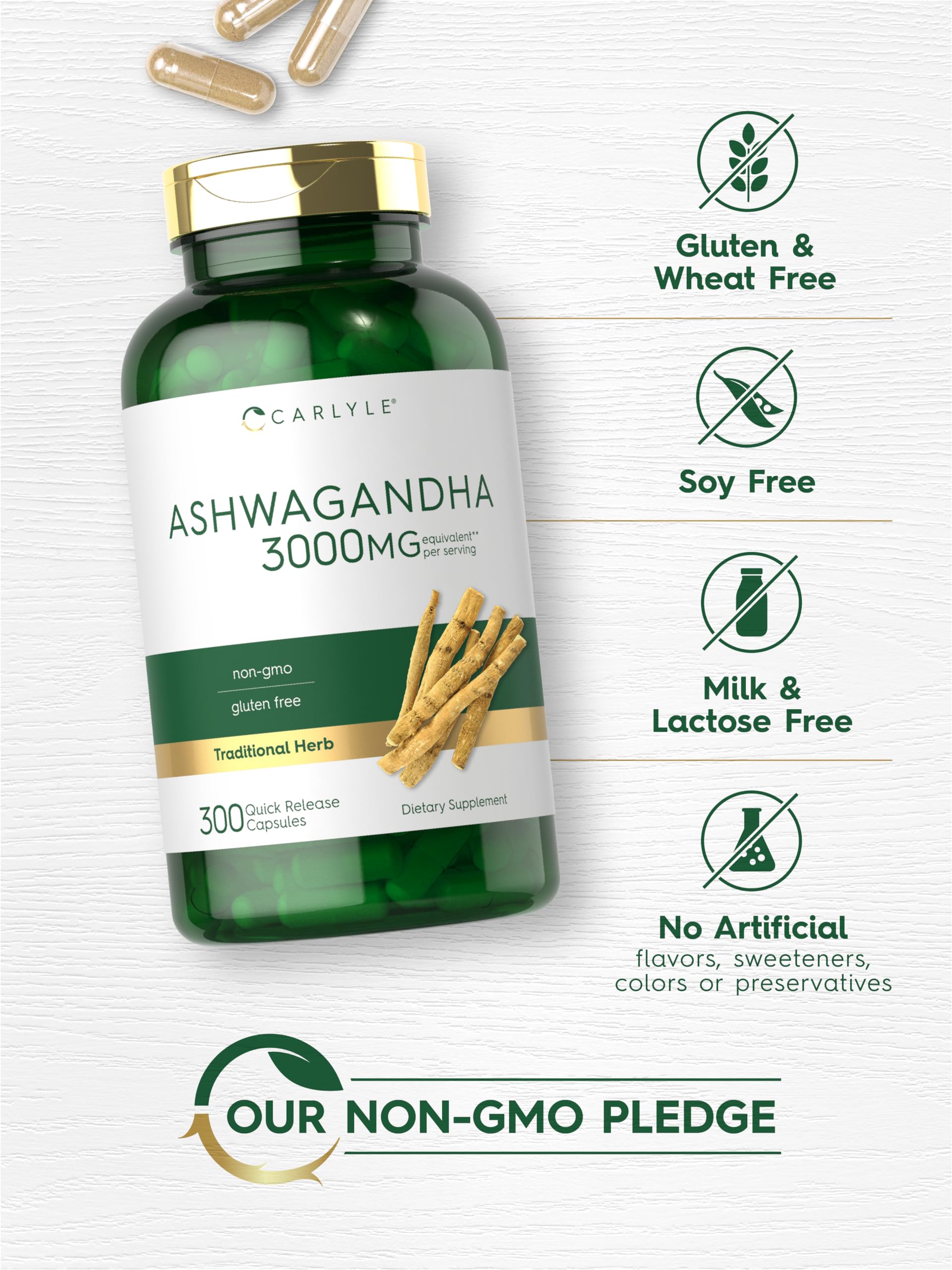 Foto 5 | Suplemento Carlyle Ashwagandha 3000 mg 300 Cápsulas - Venta Internacional