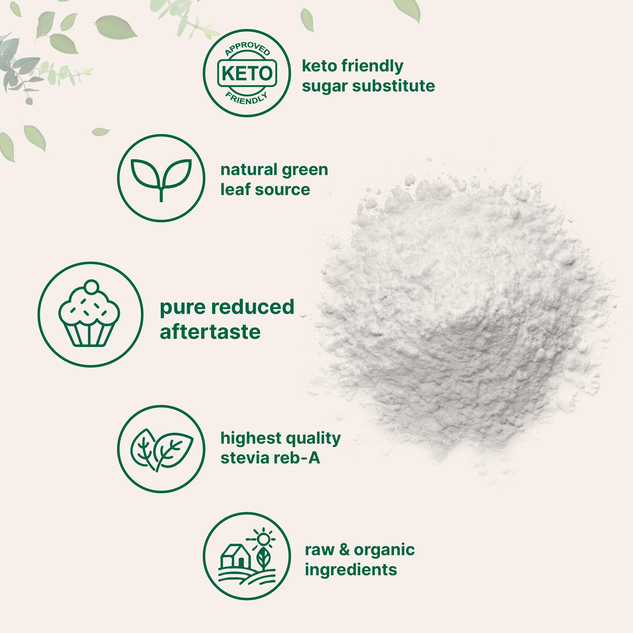 Foto 4 pulgar | Stevia en Polvo Orgánica 454g 2837 Porciones Micro Ingredientes - Venta Internacional