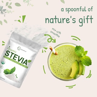 Foto 6 | Stevia en Polvo Orgánica 454g 2837 Porciones Micro Ingredientes - Venta Internacional