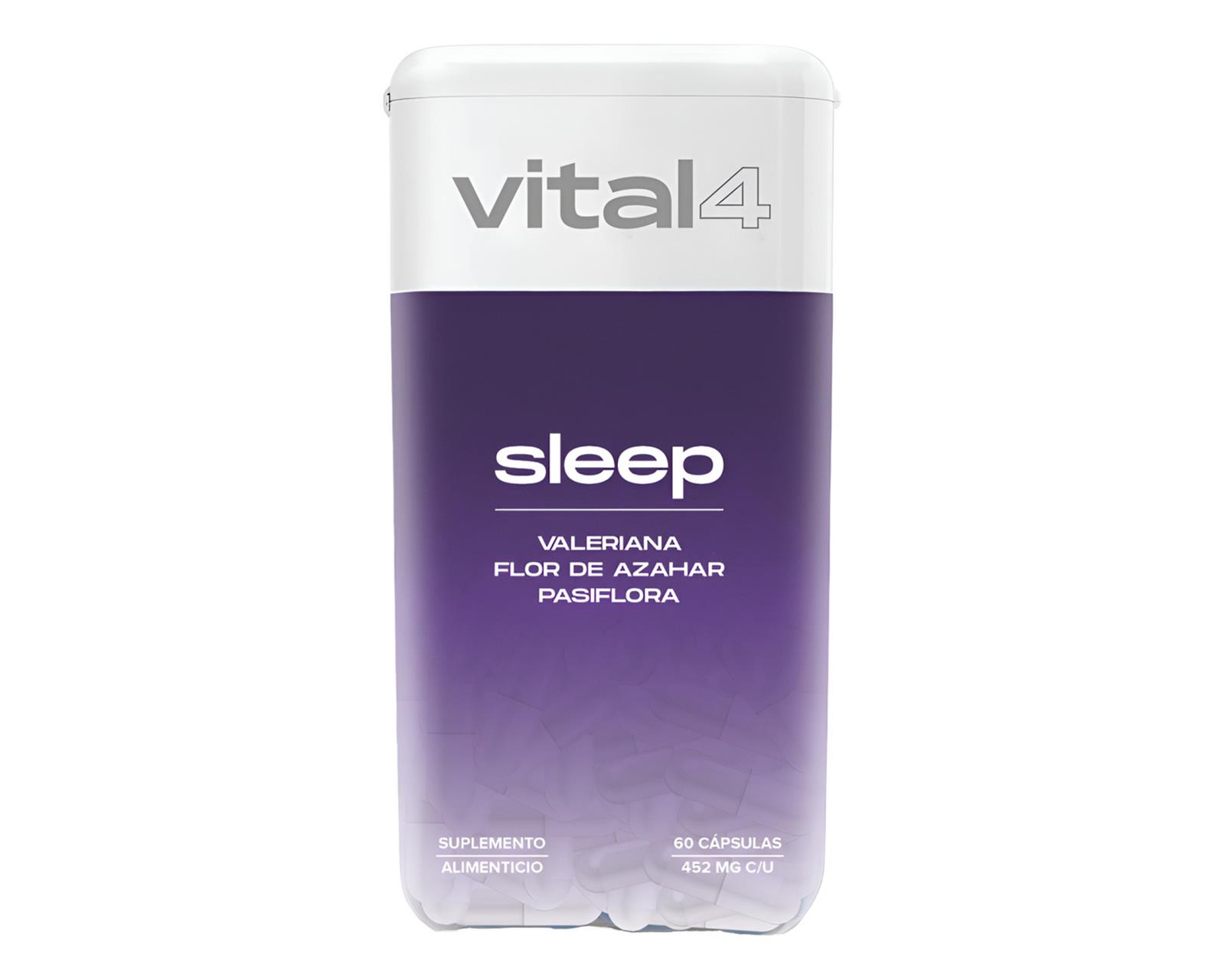 Foto 1 | Suplemento Vital4 Para Dormir Con Valeriana 60 Cápsulas Sabor Sin Sabor