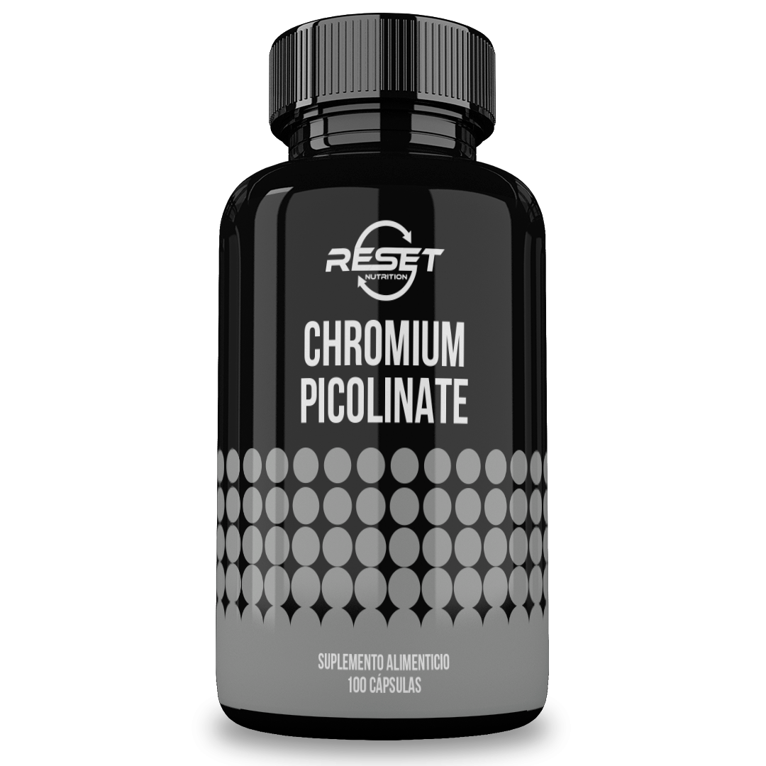 Reset Nutrition | Chromium Picolinate | Control De Apetito |  Picolinato De Cromo | Hecho En Usa | 200 Mcg |100 Cápsu