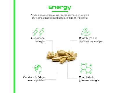 Foto 3 | Suplemento Vital4 Energy Con Ginseng De 60 Cápsulas Sabor Sin Sabor