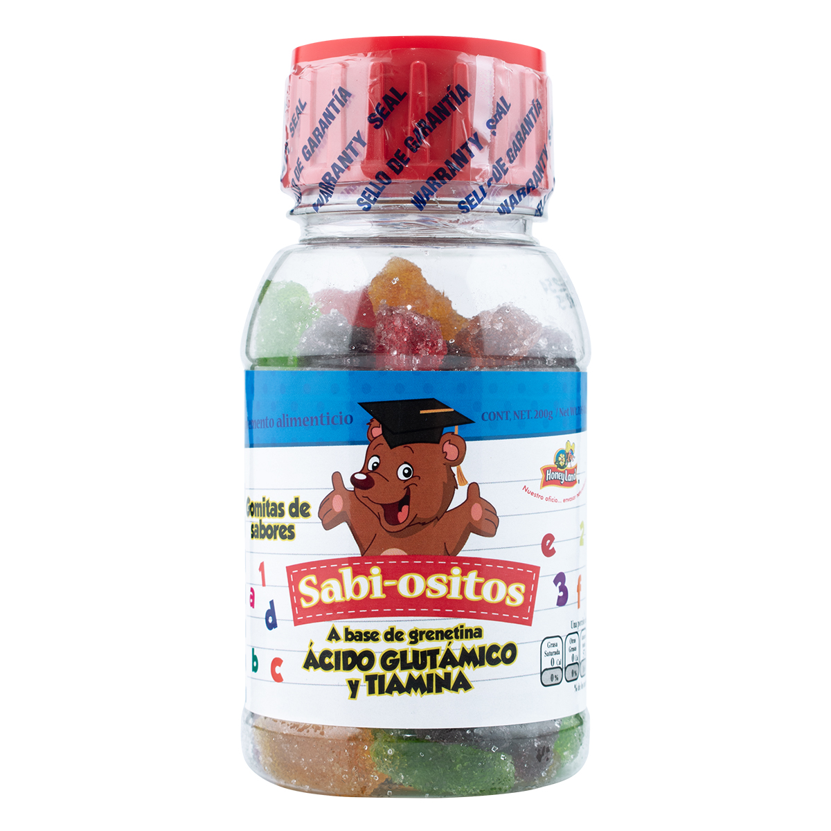 Sabi-ositos Honey Land Gomitas 120 Pzas. con Ácido Glutámico Y Tiamina
