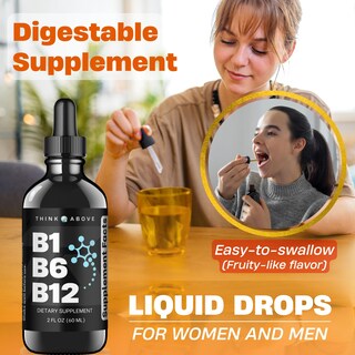 Foto 5 | Suplemento en Gotas Think Above B1 B6 y B12 de 60 ml-Venta Internacional