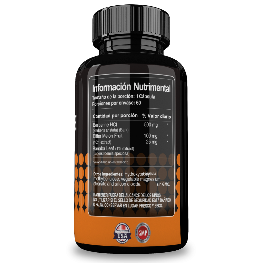 Foto 3 pulgar | Reset Nutrition | Berberine Complex | Berberina 500 Mg | Nivela Azucar En Sangre | 60 Cápsulas