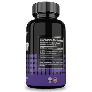 Foto 2 | Reset Nutrition | 5-htp | 5-hidroxitriptófano | Estado De Animo | Sin Omg | Hecho En Usa | 60 Cápsulas