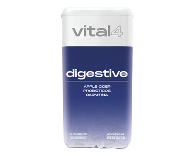 Foto 1 | Suplemento Alimenticio Vital4 Para La Digestión 60 Cápsulas Sabor Sin Sabor