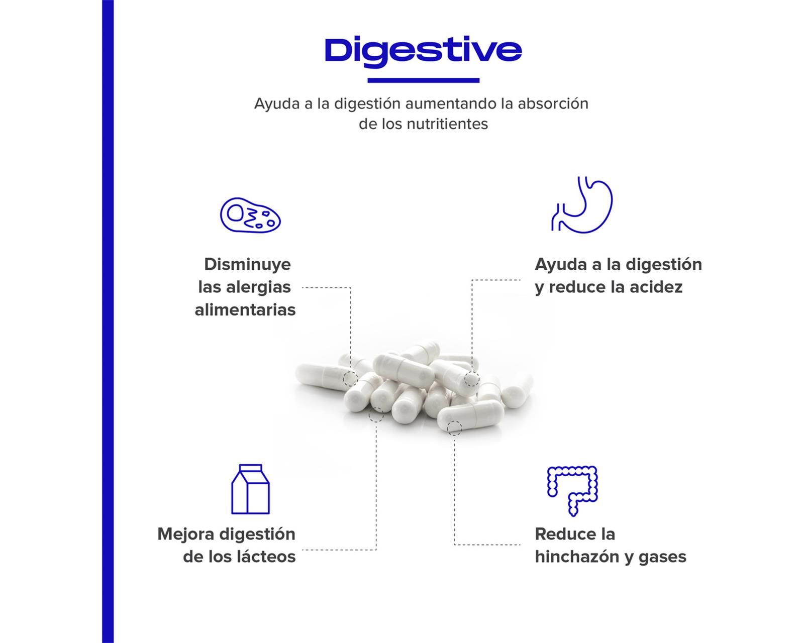 Foto 6 pulgar | Suplemento Alimenticio Vital4 Para La Digestión 60 Cápsulas Sabor Sin Sabor