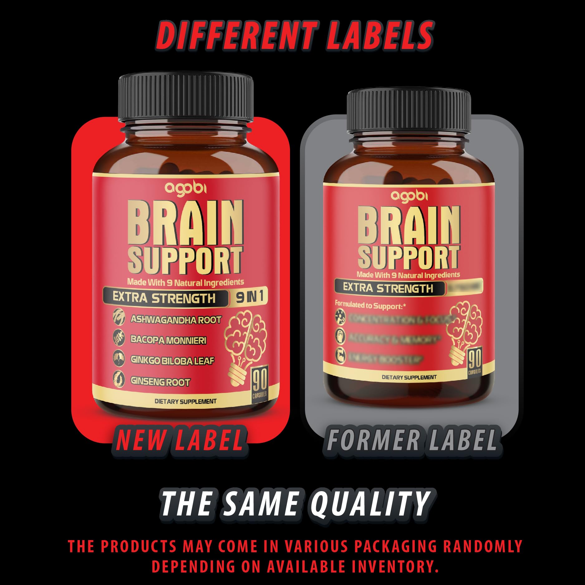 Foto 8 pulgar | Suplemento Agobi Brain Support 9 En 1 Con Ashwagandha 90 Cápsulas - Venta Internacional