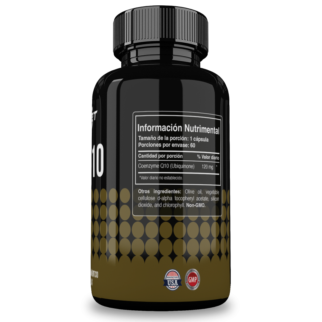 Foto 3 pulgar | Reset Nutrition | Coq10  | Ubiquinona | Salud Del Corazón  | Hecho En Usa | 120 Mg | 60 Cápsulas