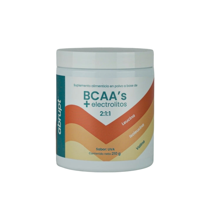 Foto 1 | Abrupt Bcaa + Electrolitos En Polvo, Sabor Uva, 210g 30 Porciones, 2:1:1 Leucina, Isoleucina, Valina