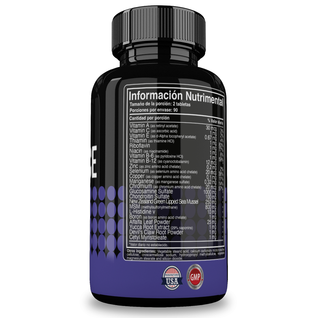 Foto 3 pulgar | Reset Nutrition | Joint Force | Soporte Articulaciones | Glucosamina | Hecho En Usa | 180 Tabletas