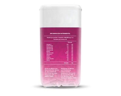 Foto 2 | Suplemento Multivitamínico Prenatal Vital4 60 Cápsulas Sabor Sin Sabor