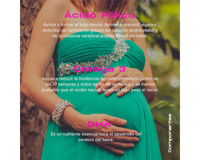 Foto 8 | Suplemento Multivitamínico Prenatal Vital4 60 Cápsulas Sabor Sin Sabor