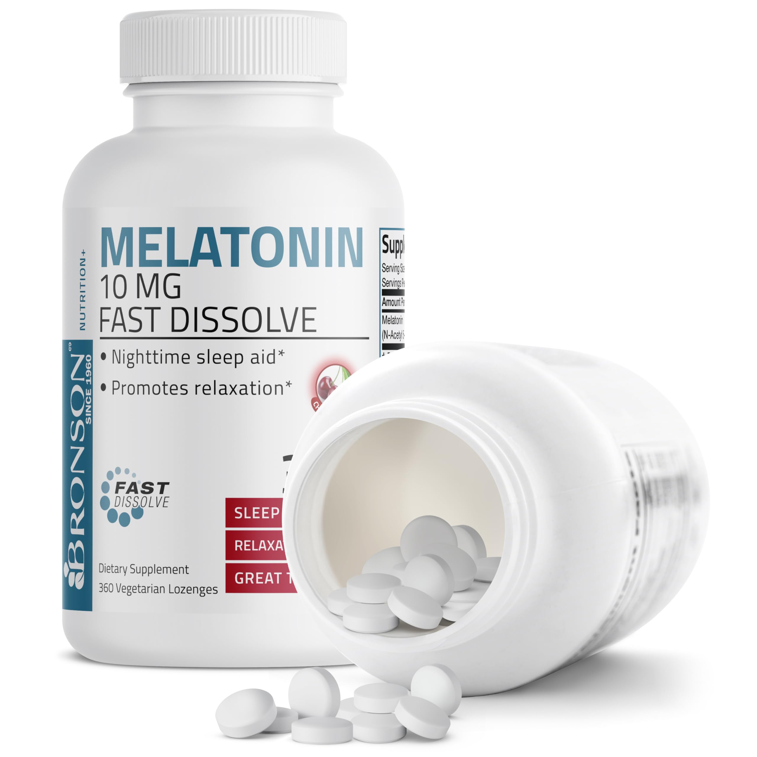 Foto 7 pulgar | Suplemento Bronson Melatonin, Tabletas De Disolución Rápida De 10 Mg, 360 Unidades - Venta Internacional.