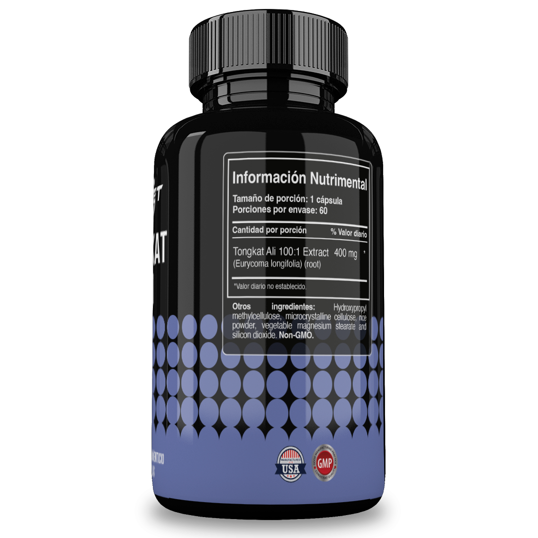 Foto 3 pulgar | Reset Nutrition | Tongkat Ali 400 Mg  | Revitalizador Para Hombres | Hecho En Usa | 60 Cápsulas