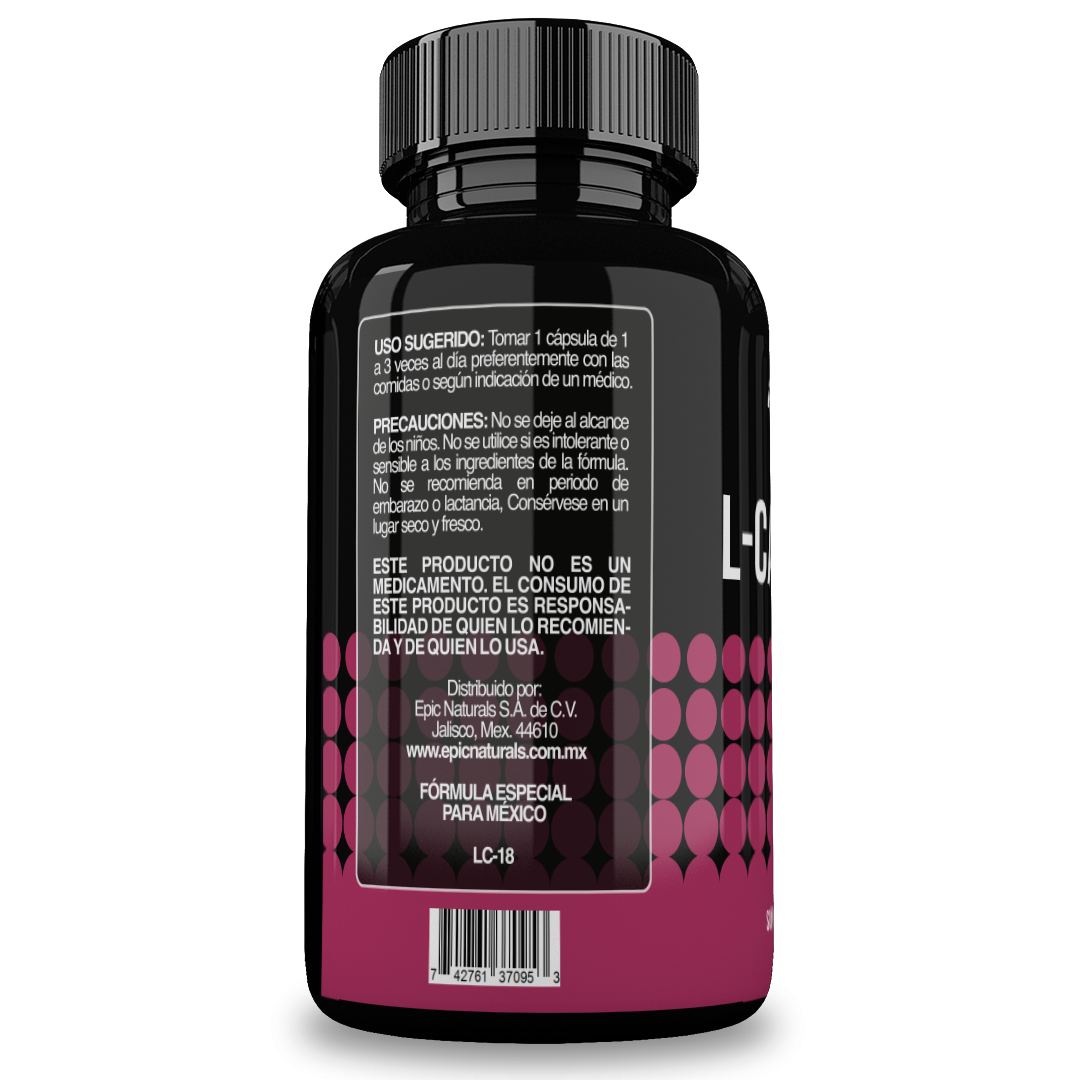 Foto 4 pulgar | Reset Nutrition | L-carnitine 500mg  | Fatiga Muscular | Para Hombres Y Mujeres | Hecho En Usa | 60 Cápsulas