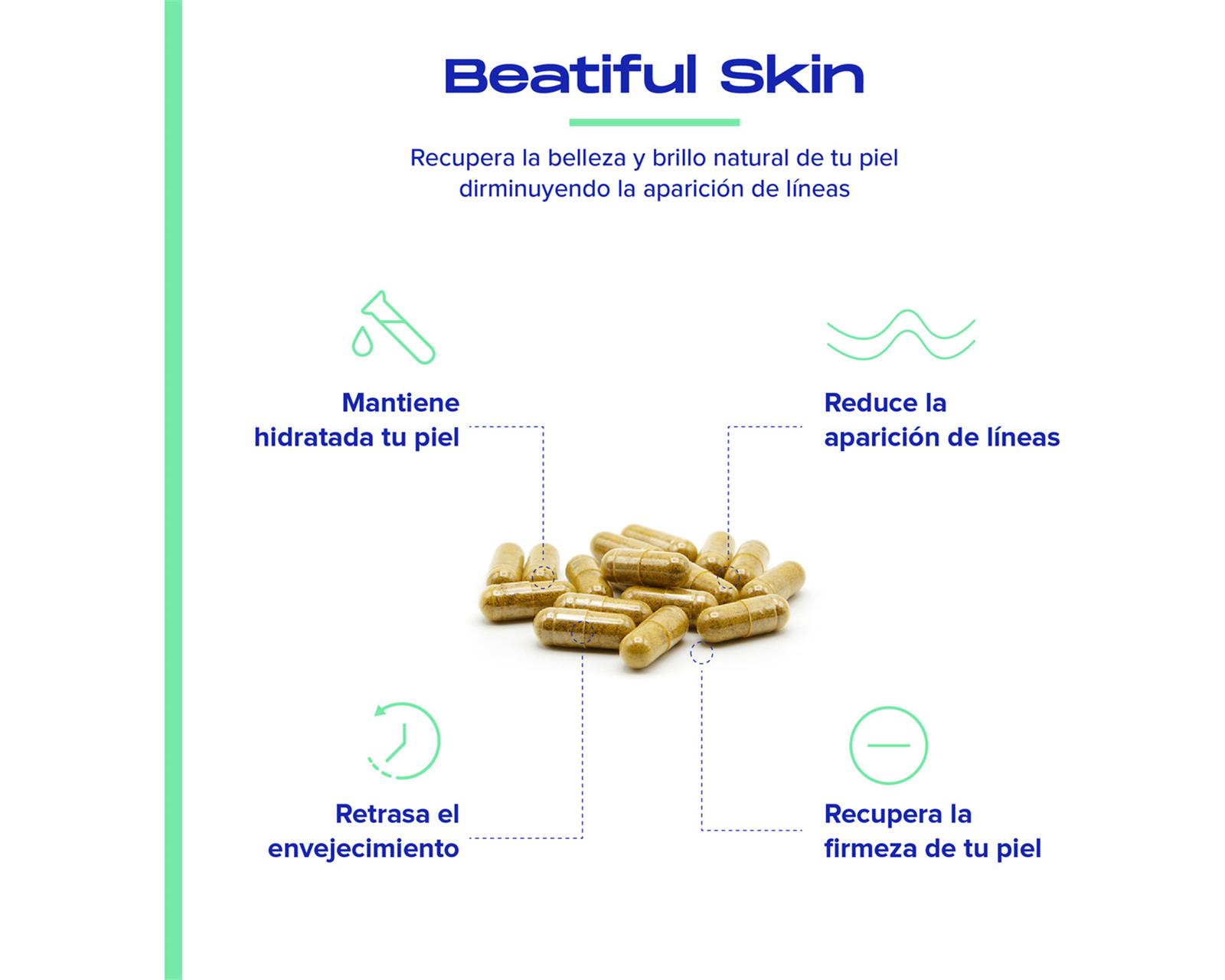 Foto 6 pulgar | Suplemento Multivitamínico Vital4 Para La Piel 60 Cápsulas Sabor Sin Sabor