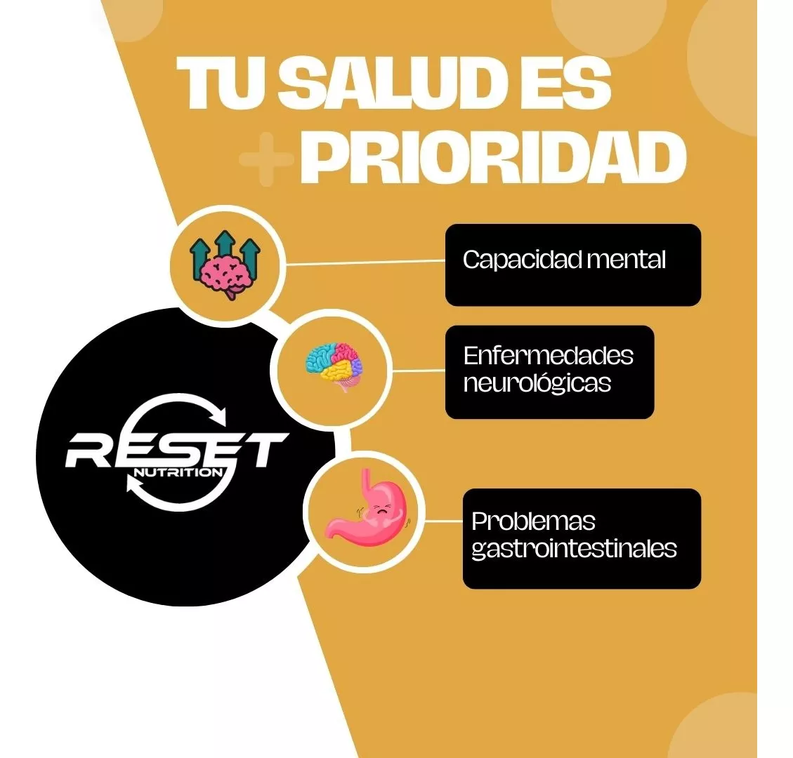 Foto 6 pulgar | Reset Nutrition | Lions Mane | Melena De León | Sistema Inmunologico | Memoria Y Enfoque | Hecho En Usa | 90 Cápsulas