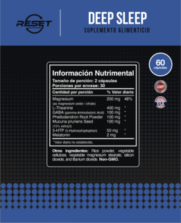 Foto 4 | Reset Nutrition | Deep Sleep | Suplemento Para Dormir E Insomnio | Hecho En Usa | 60 Cápsulas