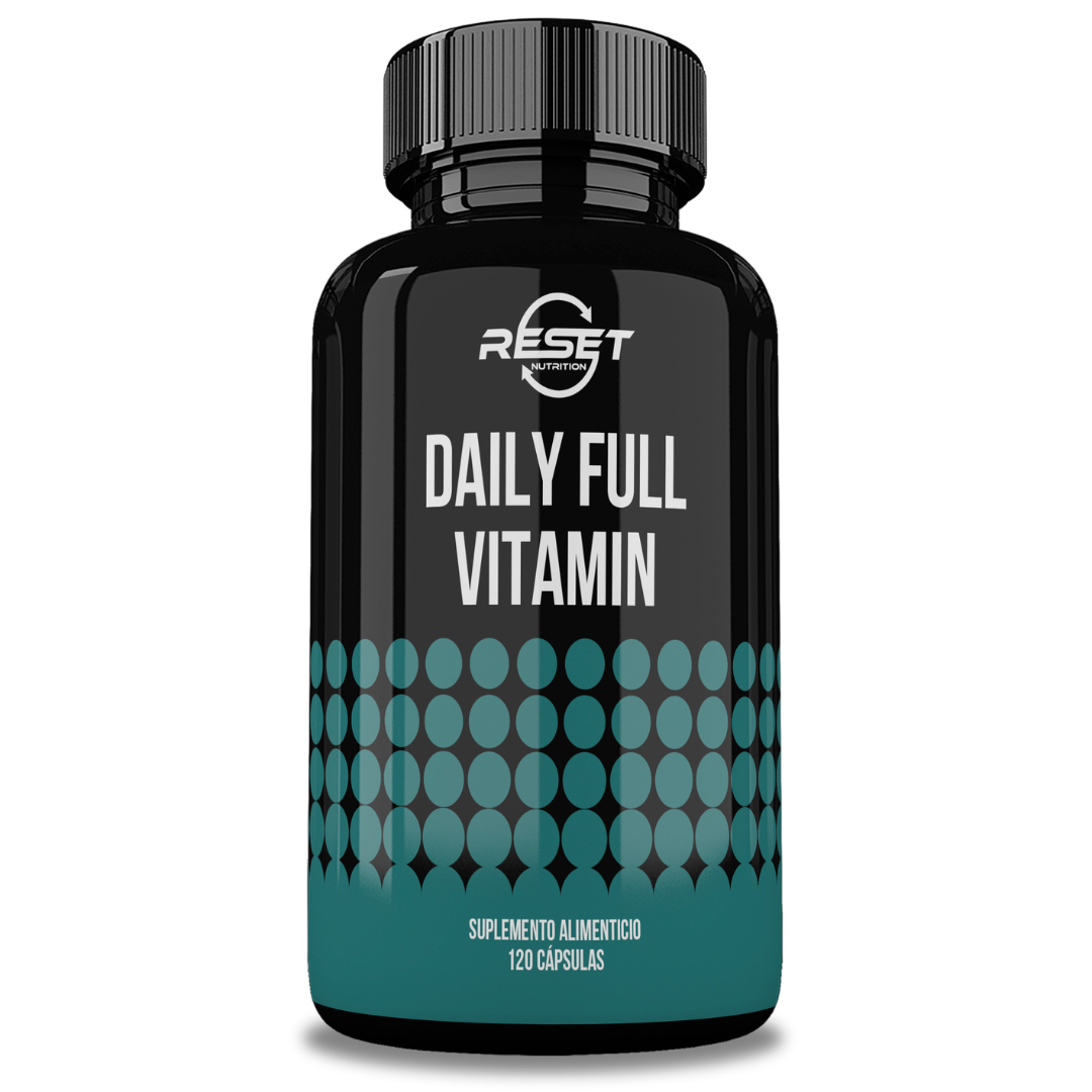 Reset Nutrition | Daily Full Vitamin | Vitaminas Y Minerales | Multivitamínico |  Hecho En Usa | 120 Cápsulas