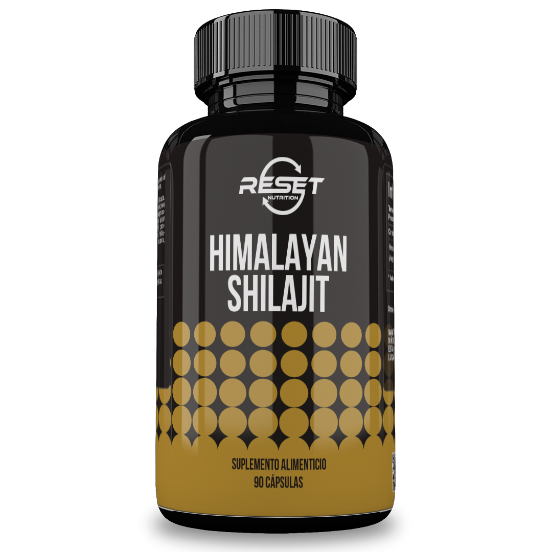 Reset Nutrition | Himalayan Shilajit | Energía Y Vitalidad | Antioxidante | 100% Natural Puro | 450 Mg | 90 Cápsulas