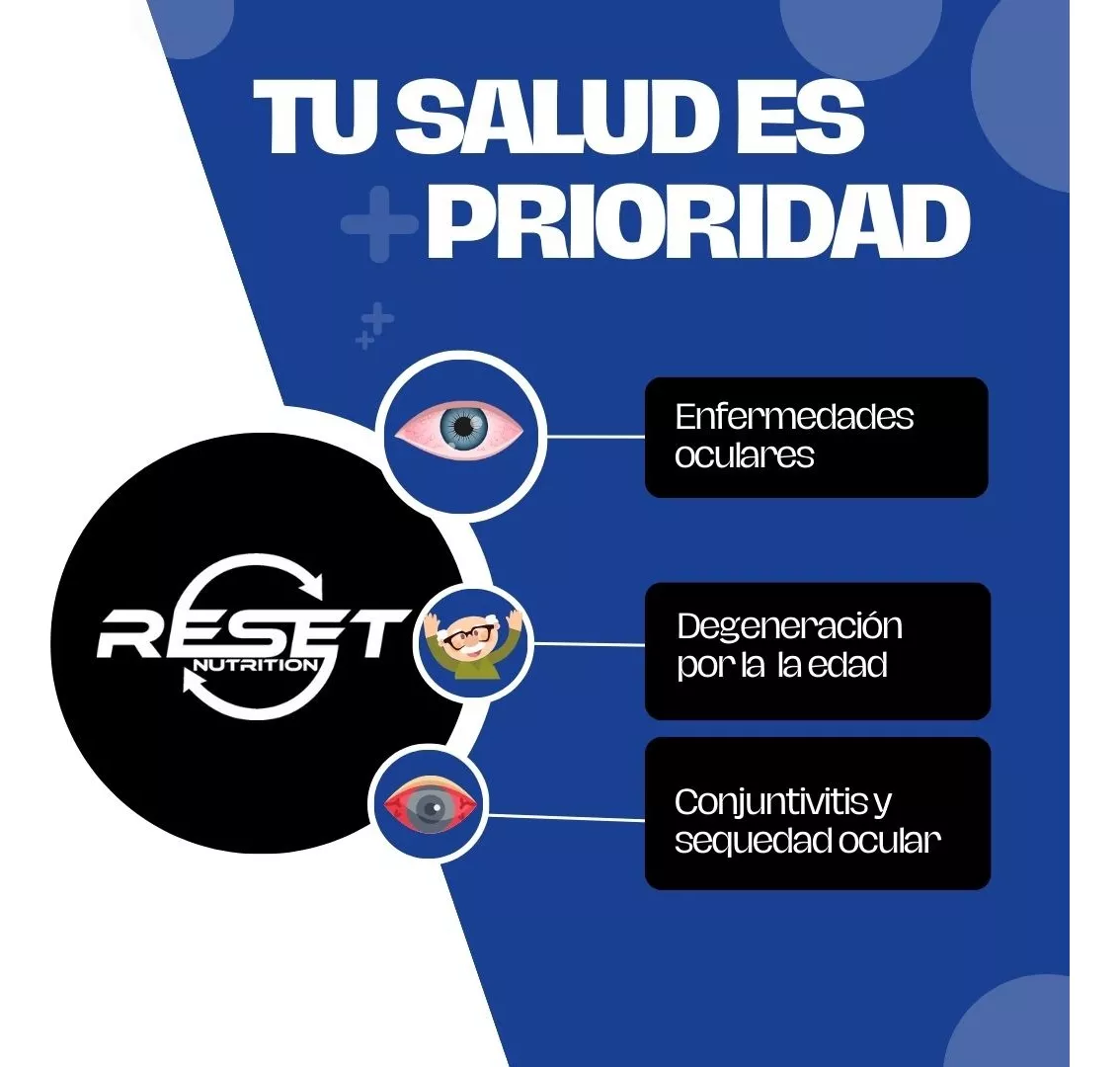 Foto 5 pulgar | Reset Nutrition | Vision Support  | Suplemento Para La Vista | Hecho En Usa | 60 Cápsulas
