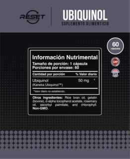 Foto 4 | Reset Nutrition | Ubiquinol | Presión Alta | Salud Cardiovascular | Hecho En Usa | 60 Cápsulas