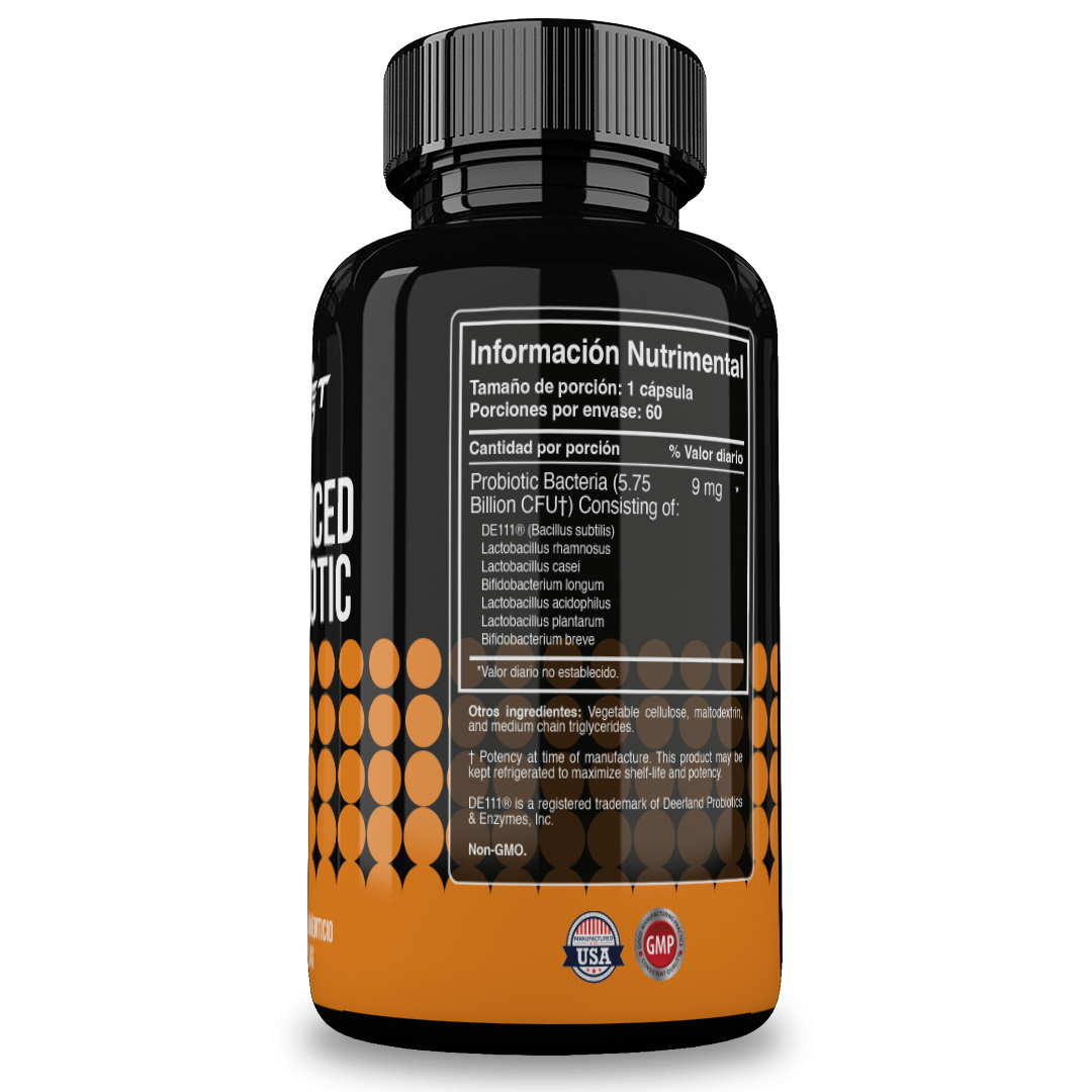 Foto 3 pulgar | Reset Nutrition | Advanced Probiotic | Probioticos 60 Billones Ufc’s |defensas Y Digestión |  Hecho En Usa | 60 Cáps