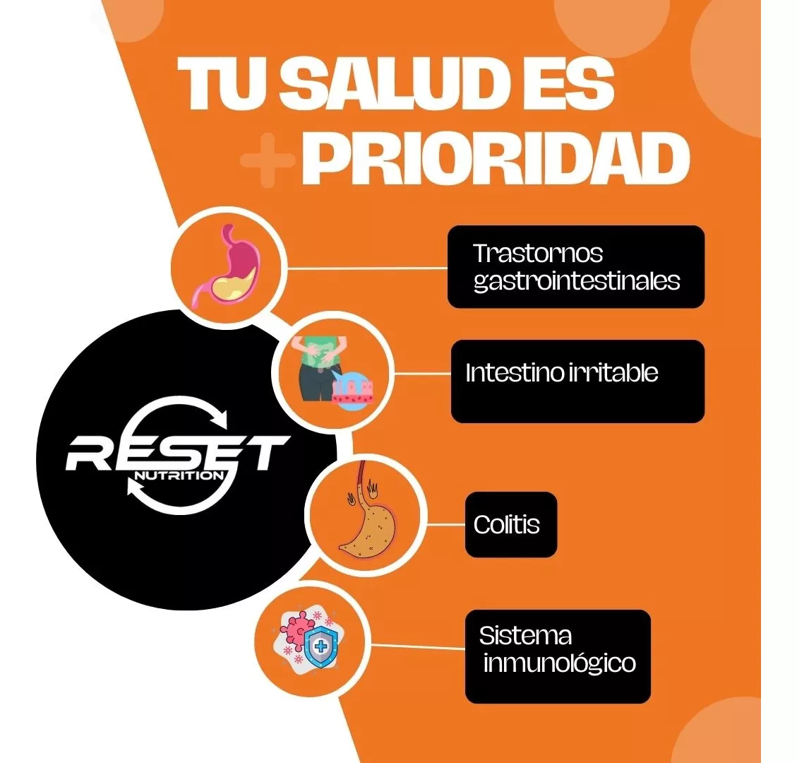 Foto 6 pulgar | Reset Nutrition | Advanced Probiotic | Probioticos 60 Billones Ufc’s |defensas Y Digestión |  Hecho En Usa | 60 Cáps