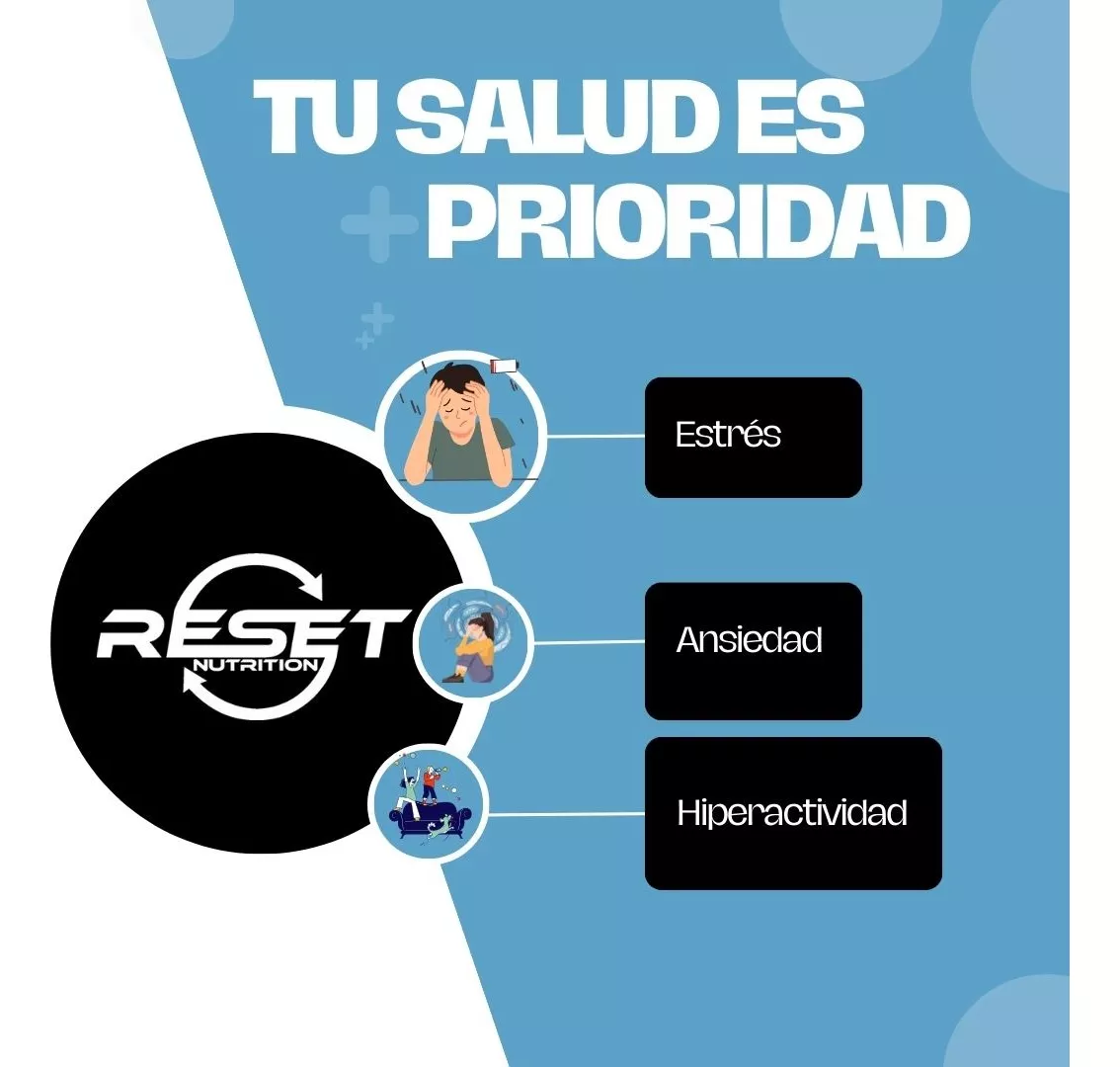 Foto 6 pulgar | Reset Nutrition | Stress Less | Mejorar Estado De Animo Y Estrés | Hecho En Usa | 60 Cápsulas