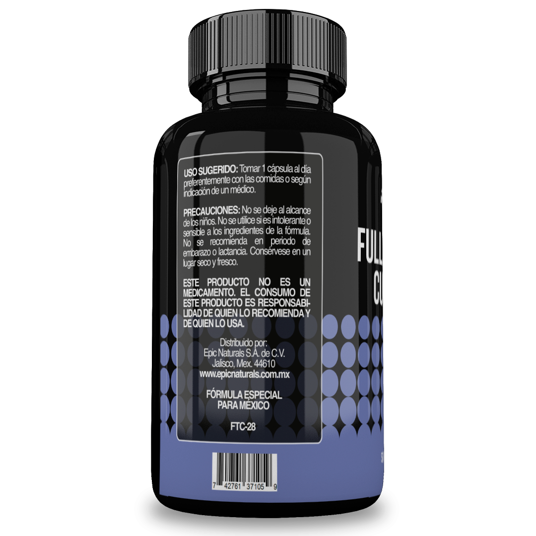 Foto 3 | Reset Nutrition | Full Turmeric Curcumin 750 Mg | Cúrcuma | Antiinflamatorio | Hecho En Usa | 60 Cápsulas