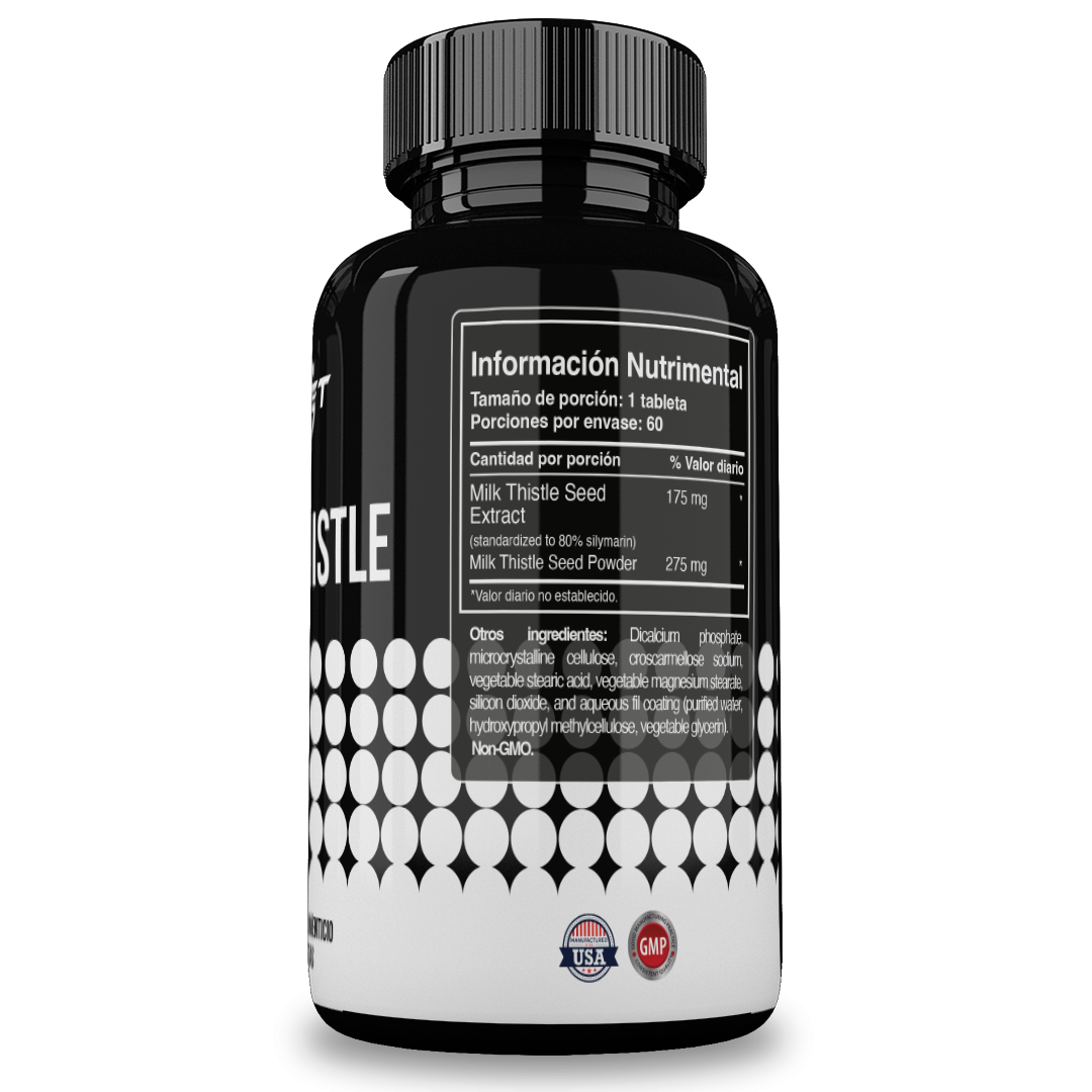 Foto 3 pulgar | Reset Nutrition | Milk Thistle Complex | Presión Alta | Hipertensión | Cardo Mariano | Hecho En Usa | 450 Mg | 60 Ta